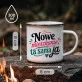 Kubek Emaliowany Na Nowe Mieszkanie Prezent Dla Kobiety: Nowy Start Z Humorem Kubek Emaliowany Na Nowe Mieszkanie Prezent Dla Kobiety: Nowy Start Z Humorem
