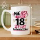 Kubek Z Nadrukiem Na 45 Urodziny Prezent Dla Kobiety: 18+ 27 Lat Doświadczenia Kubek Z Nadrukiem Na 45 Urodziny Prezent Dla Kobiety: 18+ 27 Lat Doświadczenia