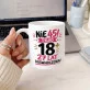 Kubek Z Nadrukiem Na 45 Urodziny Prezent Dla Kobiety: 18+ 27 Lat Doświadczenia Kubek Z Nadrukiem Na 45 Urodziny Prezent Dla Kobiety: 18+ 27 Lat Doświadczenia